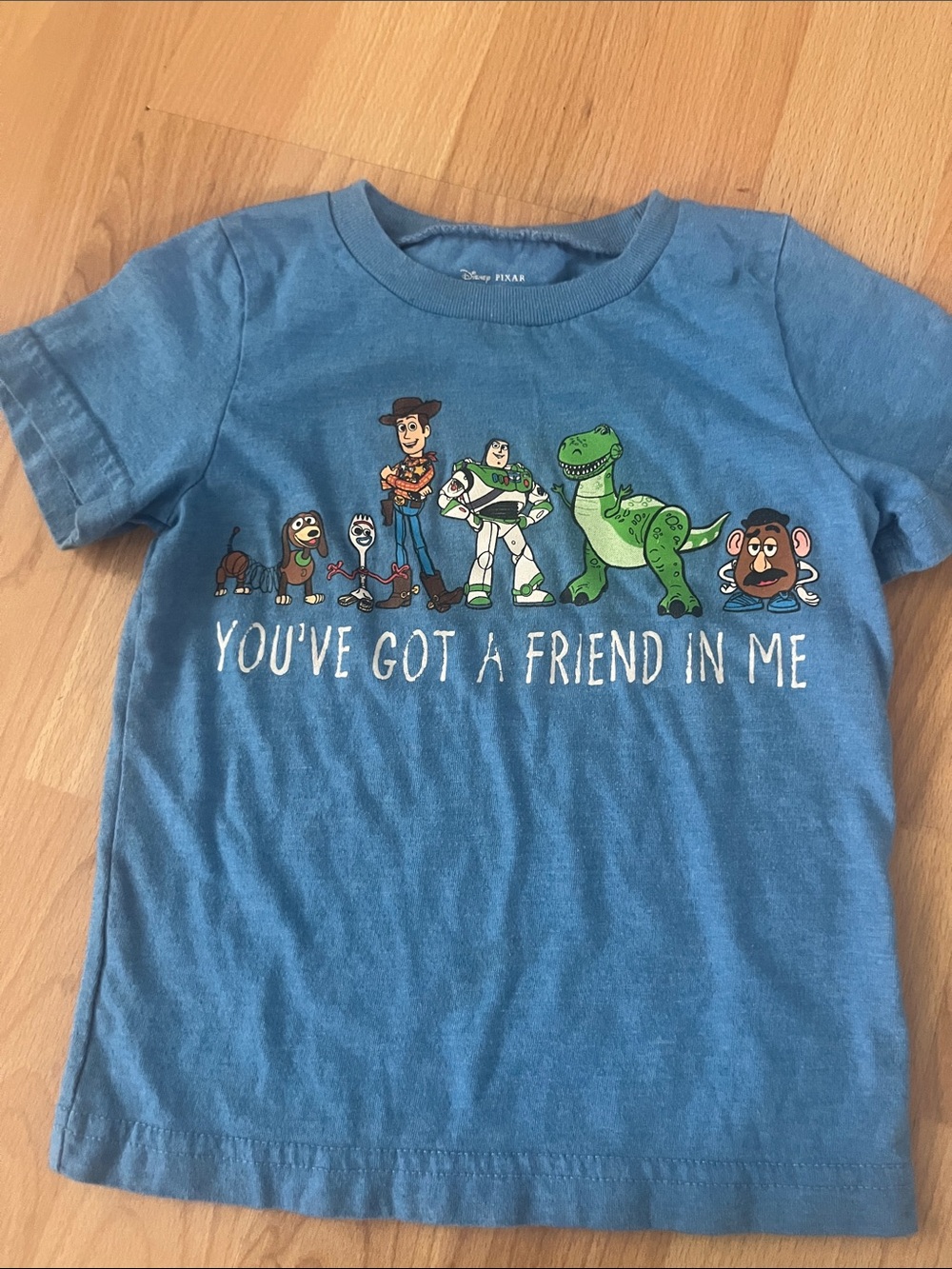 Disney Toy Story Blue Kids Tee with Character Lineup